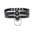 Love in Leather Double Row Choker